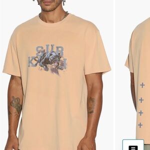 Ksubi Tan Graphic Short Sleeve Tee